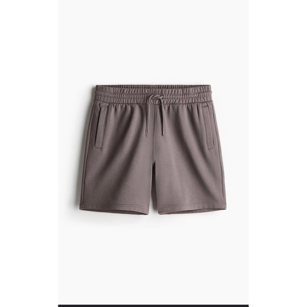 H&M Regular Fit Shorts Gray Cotton Blend Lounge Casual Men's L NWOT